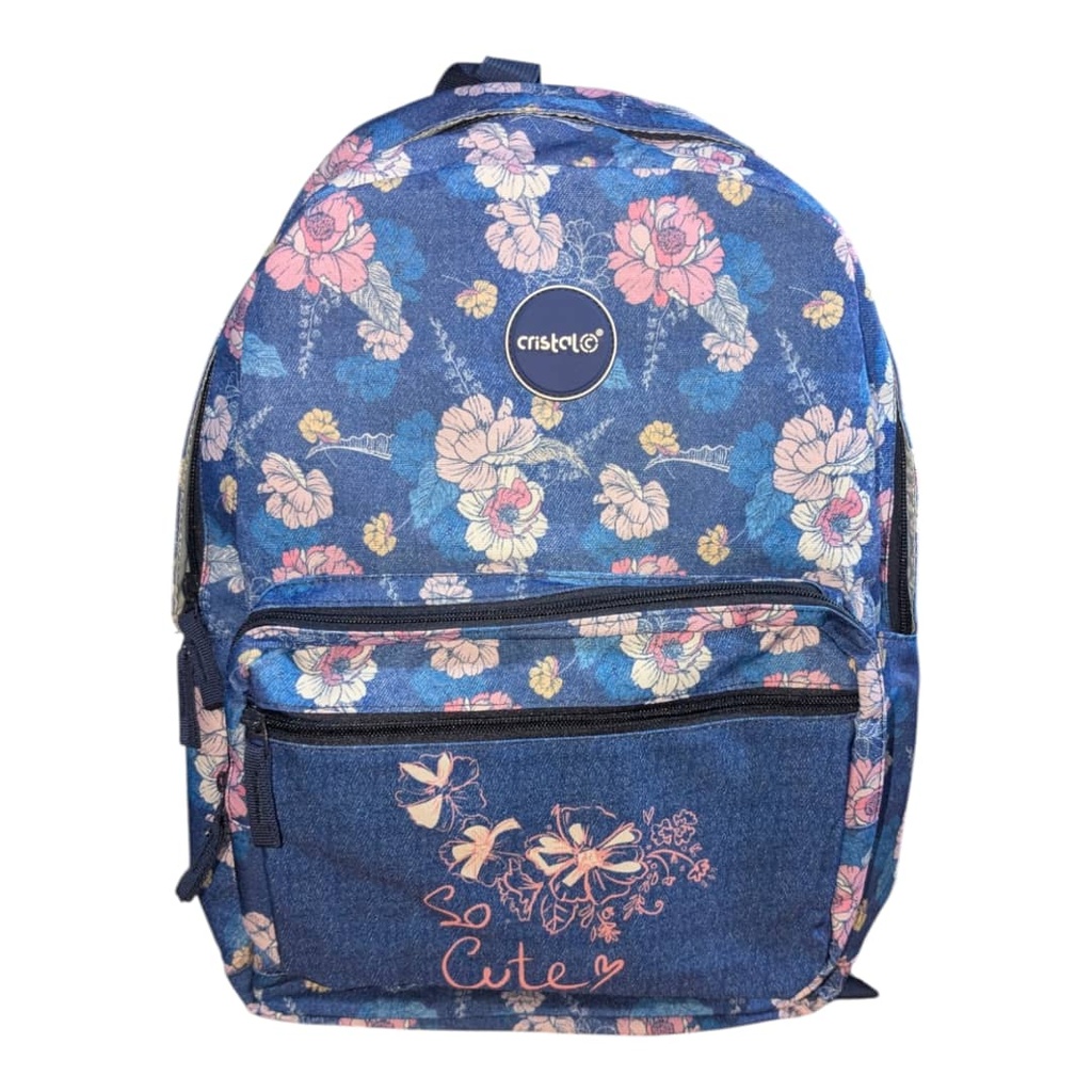 SAC A DOS 2 COMPARTIMENTS FILLE CR-3710 CRISTAL