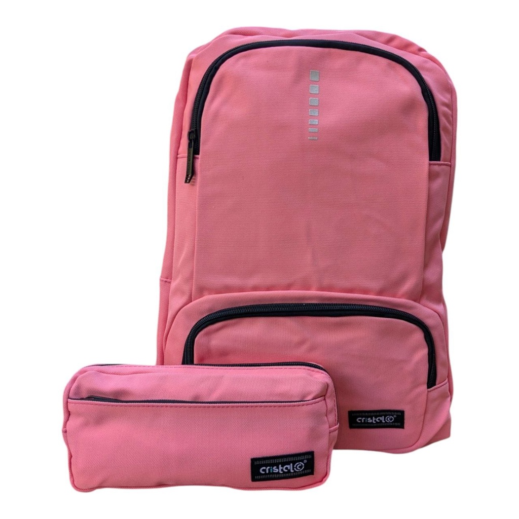 SAC A DOS 3 POCHES AVEC TROUSSE CR-4321 CRISTAL