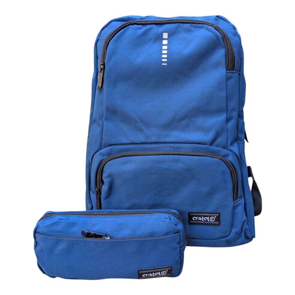 SAC A DOS 3 POCHES AVEC TROUSSE CR-4321 CRISTAL