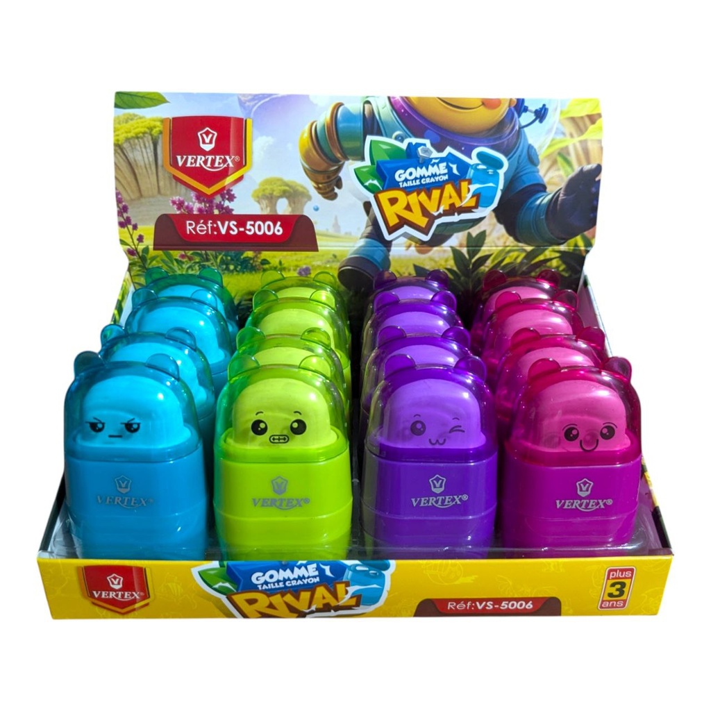 TAILLE CRAYON AVEC GOMME REF VS-5006 VERTEX 