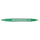 MARQUEUR INDELIBILE DOUBLE TETE VERT