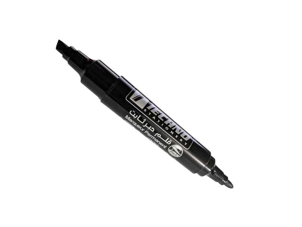 MARQEUR PERMANENT DOUBLE TETE NOIR TWIN 7154 TECHNO