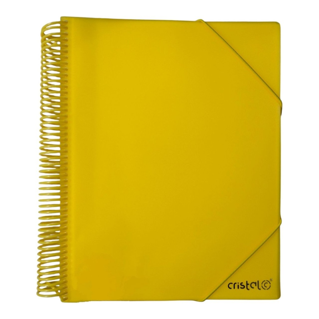 PORTE VUES SPIRAL NEON 80P 160V REF CR-0408 CRISTAL 