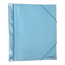 PORTE VUES SPIRAL PASTEL  20P 40V REF CR-0602  CRISTAL 