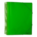 PORTE VUES SPIRAL NEON 40P 80V REF CR-0404 CRISTAL 