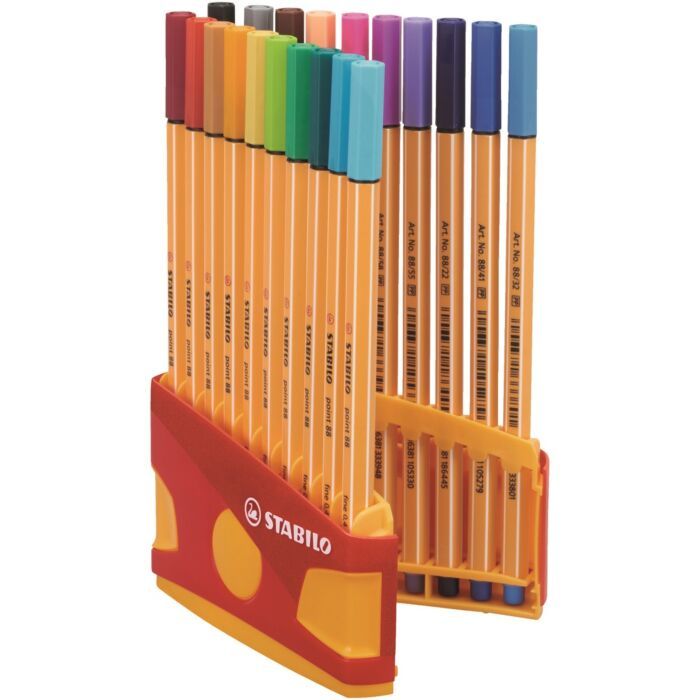 STABILO POINTE FINE POCHETTE DE 20 PCS