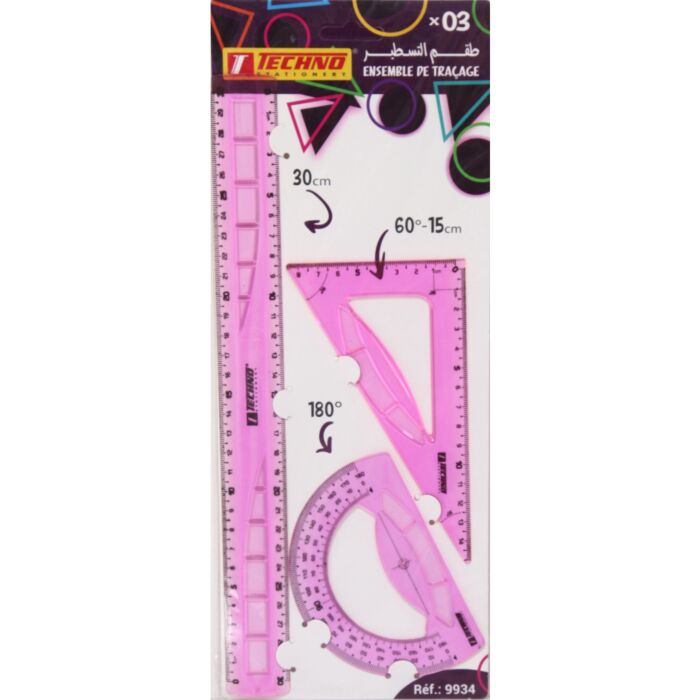 KIT DE TRACAGE 3 PCS 30 CM REF 9934 TECHNO