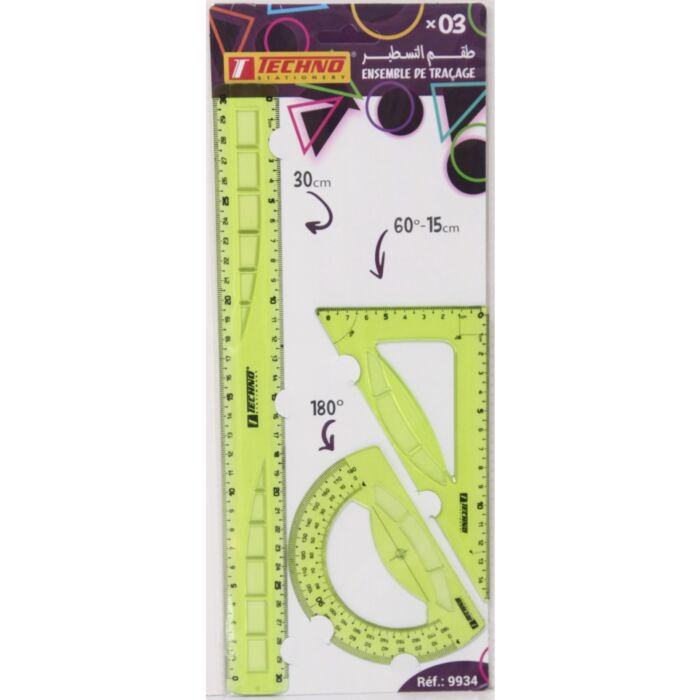 KIT DE TRACAGE 3 PCS 30 CM REF 9934 TECHNO