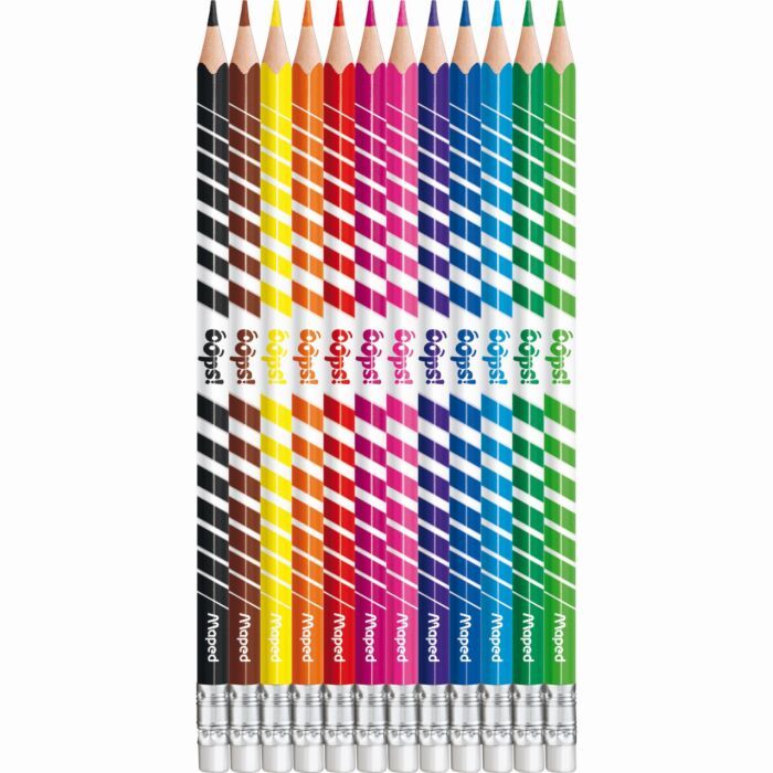 CRAYONS DE COULEUR EFFACABLE COLOR PEPS 12 COULEUR REF 832812 MAPED