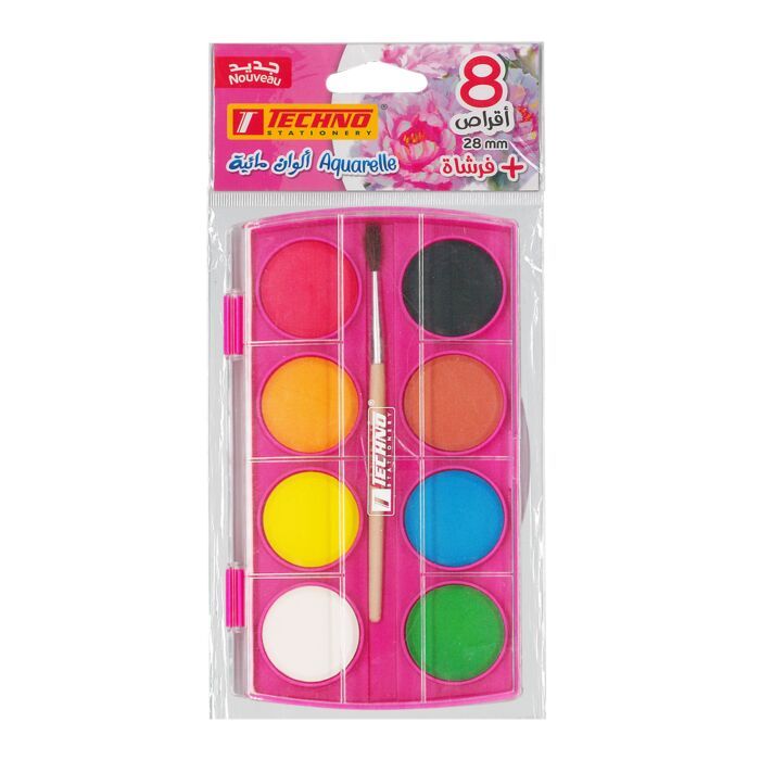AQUARELLE AQUA 8 COULEUR REF 4405 TECHNO 
