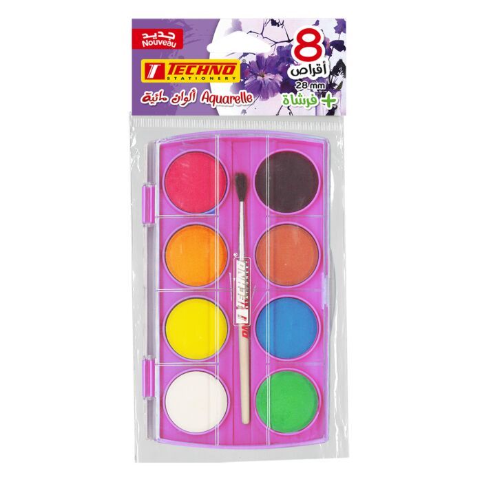 AQUARELLE AQUA 8 COULEUR REF 4405 TECHNO 