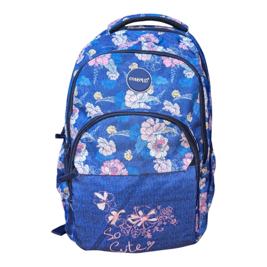 SAC A DOS 3 COMPARTIMENTS FILLE CR-3610 CRISTAL
