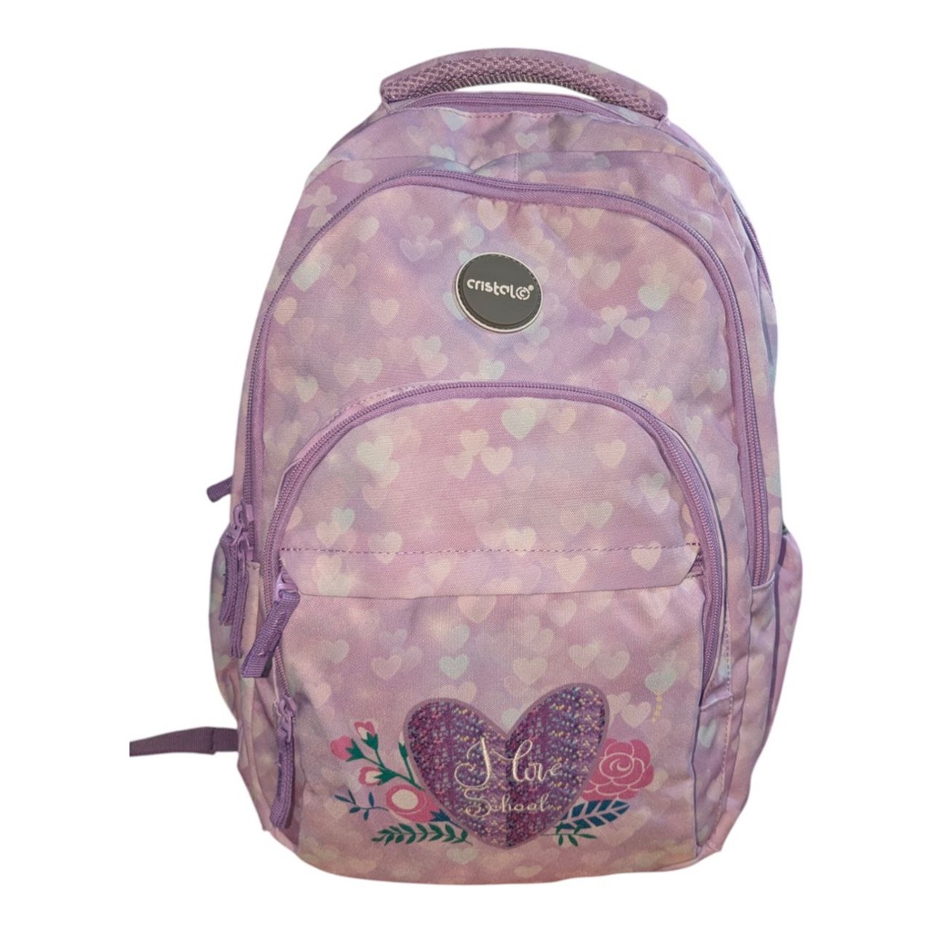 SAC A DOS 3 COMPARTIMENTS FILLE CR-3610 CRISTAL