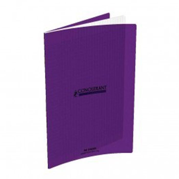 CAHIER 96 PAGES PIQUE A4 PP VIOLET CONQUERANT