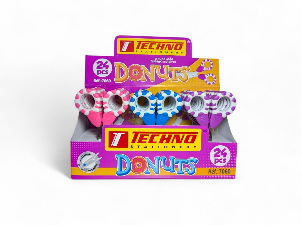 CISEAUX ECOLIER 13CM DONUT REF 7060 TECHNO