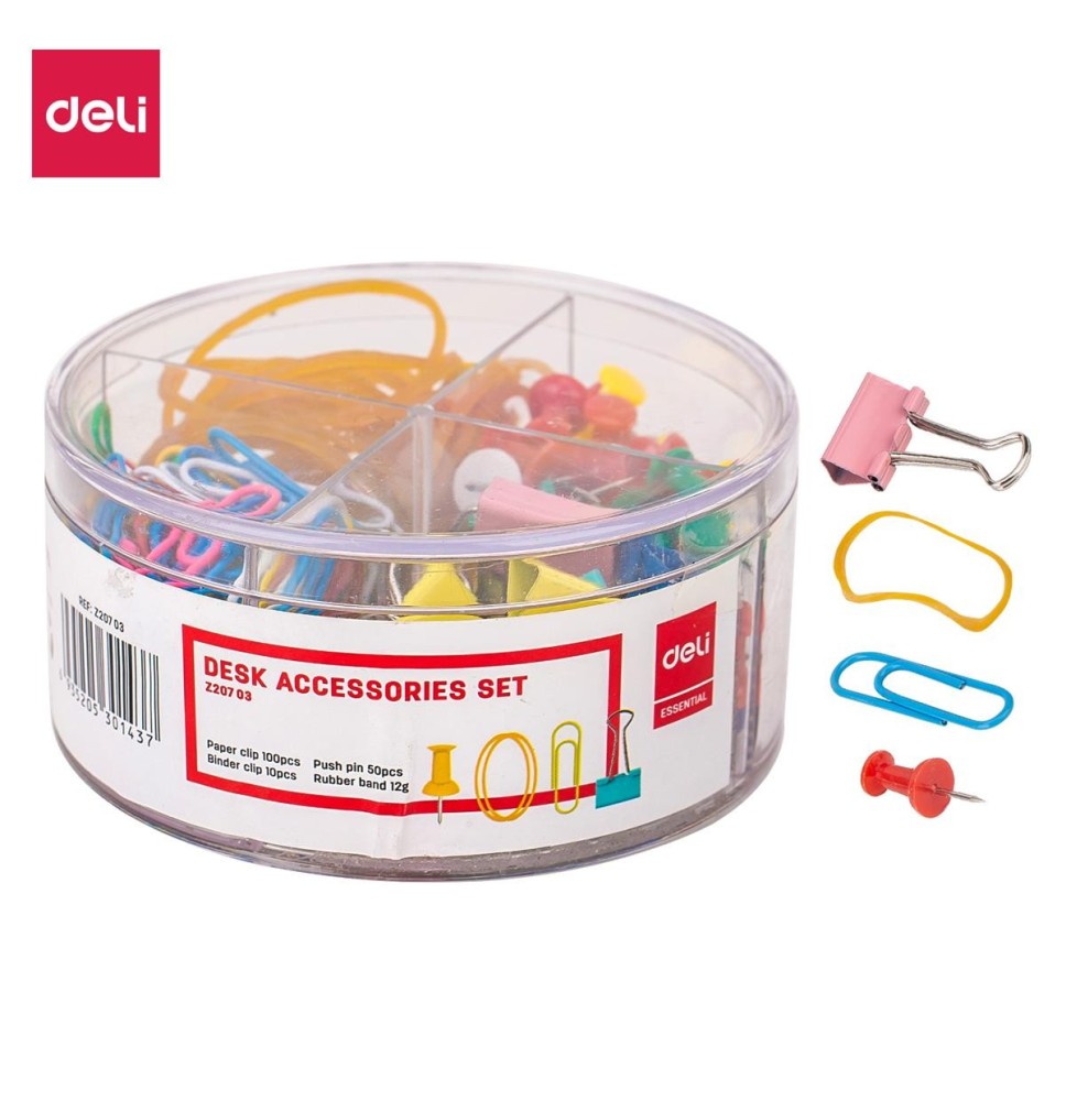 ENSEMPLE CLIPS + TREMBONE + ELASTIQUE + PUNAISE