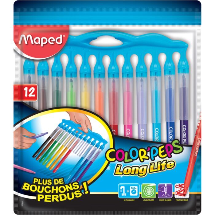 FEUTRES DE COLORIAGE 12 CLR REF 845044 MAPED