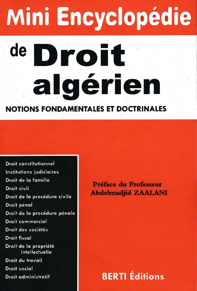 MINI ENCYCLOPEDIE DE DROIT ALGERIEN