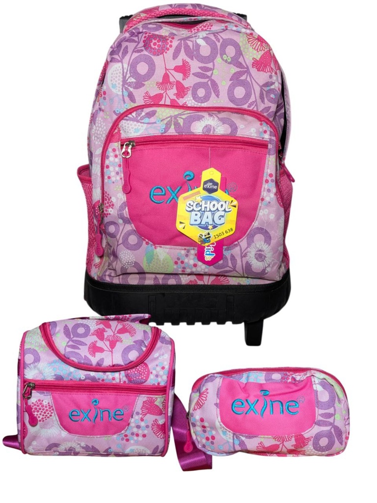 SAC A DOS A ROULETTE 03 PCS EXINE