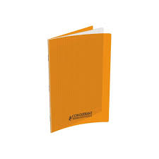 CAHIER 96 PAGES PIQUE A4 PP ORANGE CONQUERANT