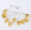GUIRLANDE FORME DE FEUILLE DORE REF K-032