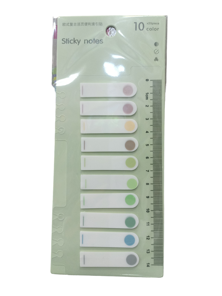 POST IT FLECHE 10 COULEUR PASTAL BHM REF 6205