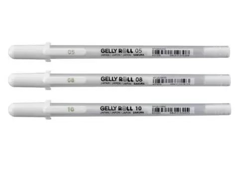 STYLO GELLY BASIC BLANC