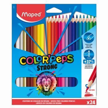 CRAYONS DE COULEUR 24PCS COLOR-PEPS STRONG REF 862724 MAPED