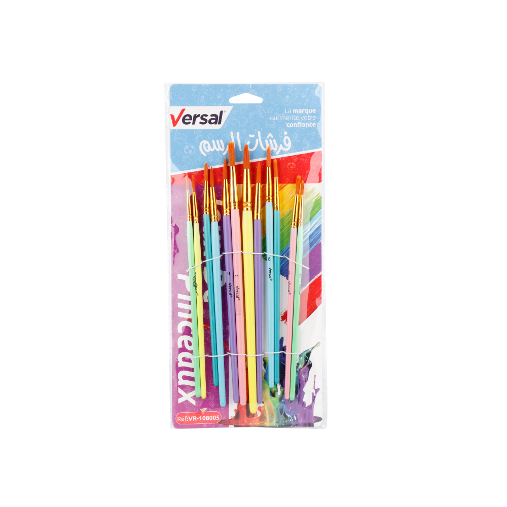 JEUX DES PINCEAUX 12PCS ECOLIER VR-108005 VERSAL