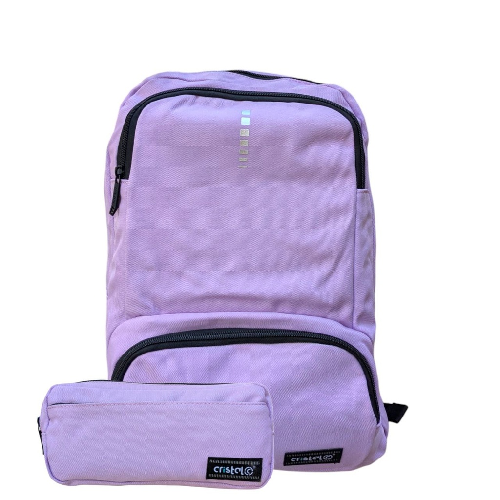 SAC A DOS 3 POCHES AVEC TROUSSE CR-4321 CRISTAL