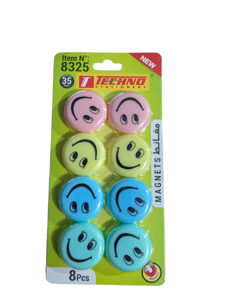 AIMANTS TABLEAU BLANC FLUORESCENT 35MM TECHNO REF 8325