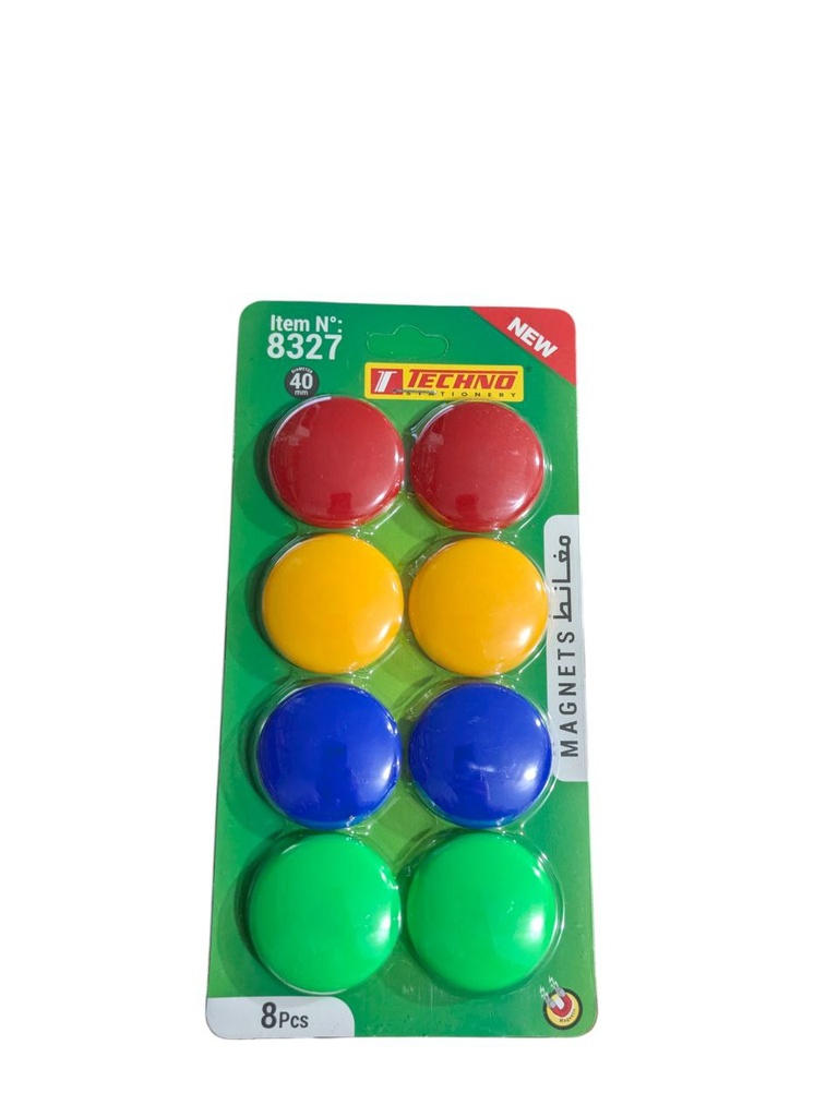 AIMANTS TABLEAU BLANC FLUORESCENT 40MM TECHNO REF 8327