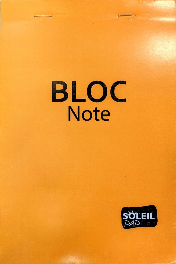 BLOC NOTE A5  140P  ORANGE