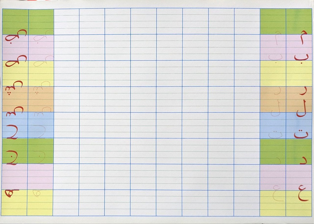 مرصوفة الحروف لوحة الفسح