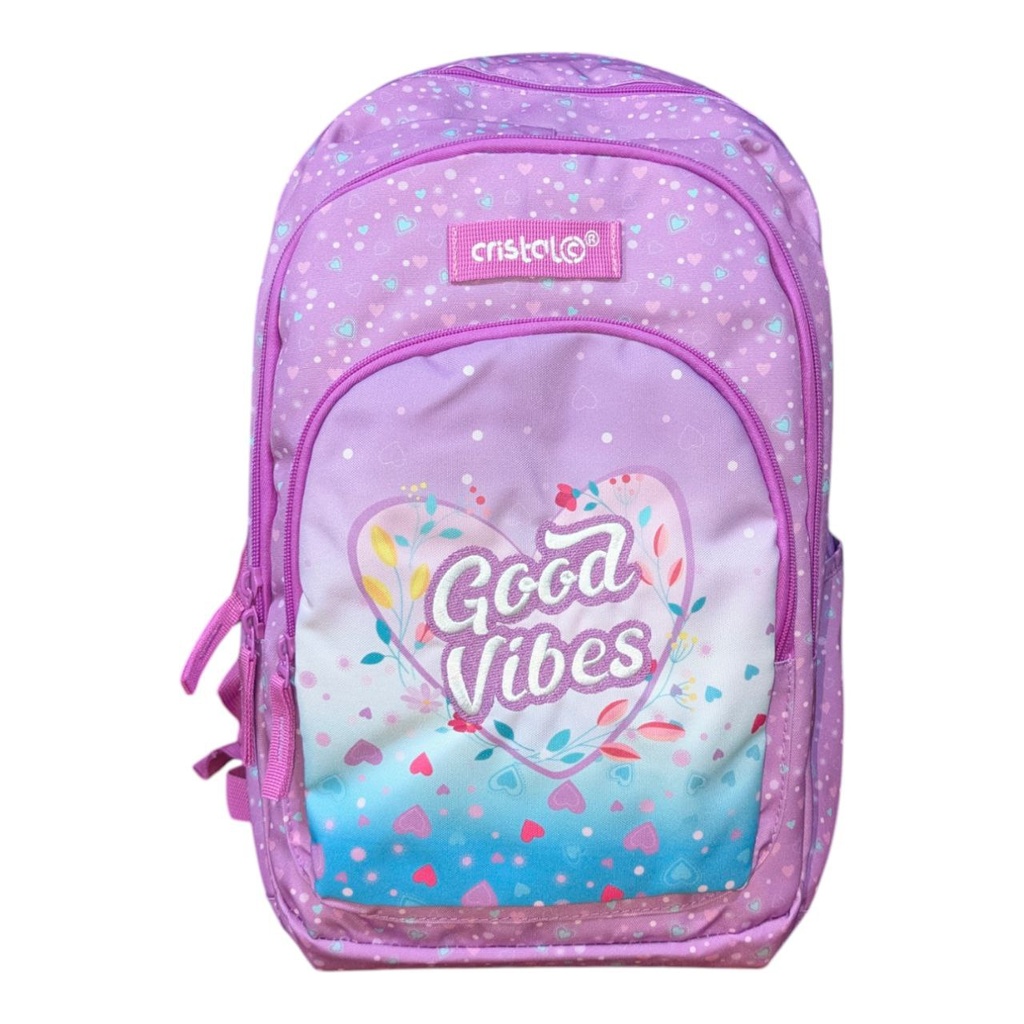 SAC A DOS 3 COMPARTIMENTS 17" FILLE CR-3020 CRISTAL