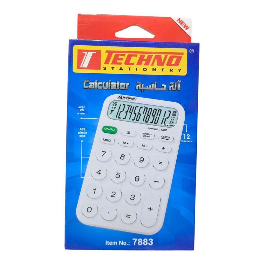 CALCULATRICE DE BUREAU 12CHIF REF 7883 TECHNO 