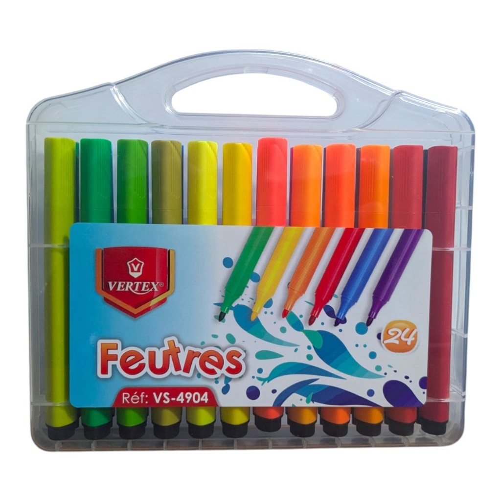 FEUTRE DE 24 PCS REF VS-4904 VERTEX 
