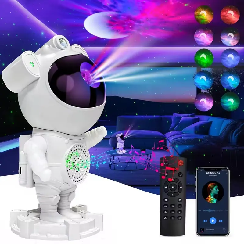 PROJECTEUR ASTRONAUTE AVEC HAUT-PARLEUR BLUETOUTH