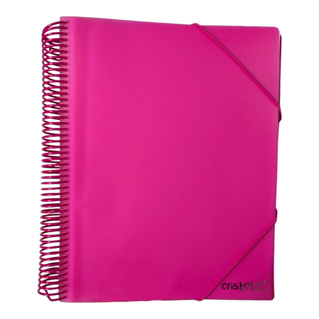 PORTE VUES SPIRAL NEON 60P 120 V REF CR-0406 CRISTAL 